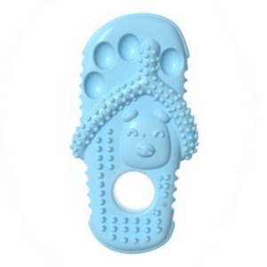 Pet Toys TPR Slippers Teeth Cleaning Dog Toys(Sky Blue) (OEM)