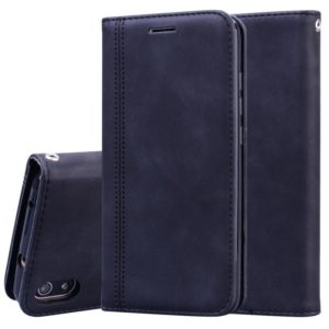 For Xiaomi Redmi 7A Frosted Business Magnetic Horizontal Flip PU Leather Case with Holder & Card Slot & Lanyard(Black) (OEM)