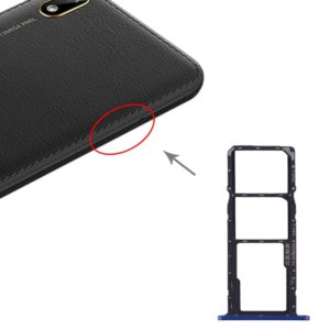 SIM Card Tray + SIM Card Tray + Micro SD Card Tray for Huawei Y5 (2019) (Blue) (OEM)
