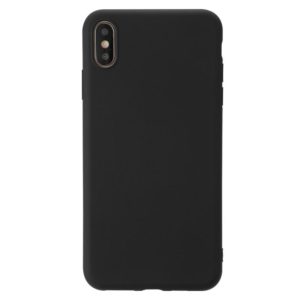 For iPhone XS Shockproof Frosted TPU Protective Case(Black) (OEM)