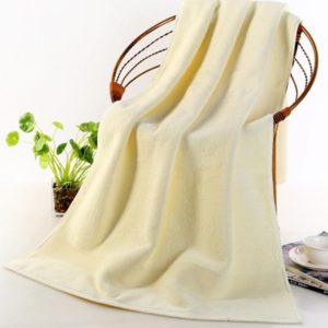 Add Thick Add Large Pure Cotton Bath Towel, Size: 70*140cm (Beige) (OEM)