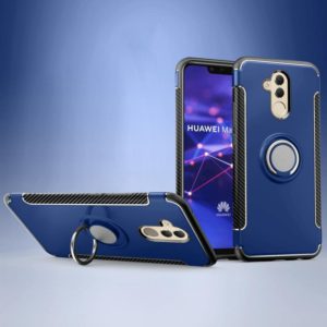 Magnetic 360 Degree Rotation Ring Holder Armor Protective Case for Huawei Mate 20 Lite (Blue) (OEM)