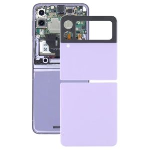 For Samsung Galaxy Z Flip3 5G SM-F711B Glass Battery Back Cover (Purple) (OEM)