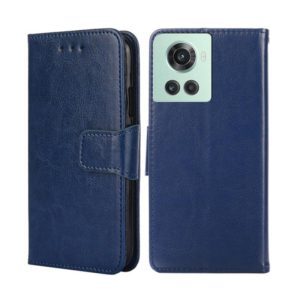 For OnePlus Nord 2T Crystal Texture Leather Phone Case(Royal Blue) (OEM)