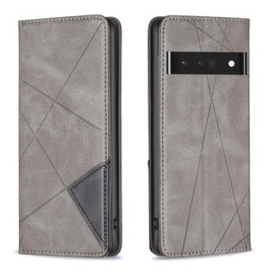 For Google Pixel 7 Pro 5G Prismatic Invisible Magnetic Leather Phone Case(Grey) (OEM)