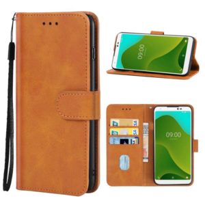 Leather Phone Case For Wiko Y70(Brown) (OEM)