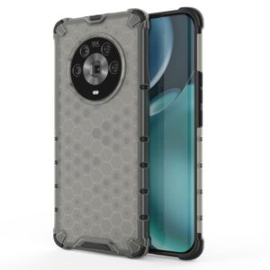 For Honor Magic4 Shockproof Honeycomb PC + TPU Phone Case(Black) (OEM)