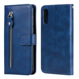 For Sony Xperia L4 Fashion Calf Texture Zipper Horizontal Flip Leather Case with Holder & Card Slots & Wallet Function(Blue) (OEM)
