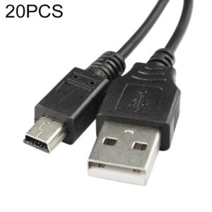 20 PCS Mini 5-Pin USB to USB A Camera Data Cable For Canon, Length: 1.2m (OEM)