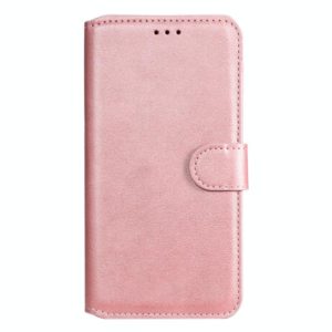 For Samsung Galaxy A21s Classic Calf Texture PU + TPU Horizontal Flip Leather Case, with Holder & Card Slots & Wallet(Rose Gold) (OEM)