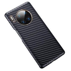 For Huawei Mate 30 Pro Carbon Fiber Leather Texture Kevlar Anti-fall Phone Protective Case(Black) (OEM)