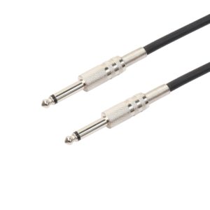 1.8m 1/4 inch (6.35mm) Male to Male Shielded Jack Mono Plugs Audio Patch Cable (OEM)