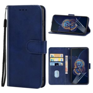 Leather Phone Case For Asus Zenfone 8 Flip(Blue) (OEM)