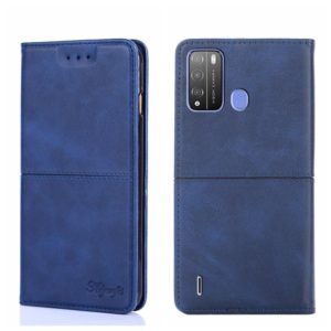 For Itel Vision 1 Pro Cow Texture Magnetic Horizontal Flip Leather Phone Case(Blue) (OEM)
