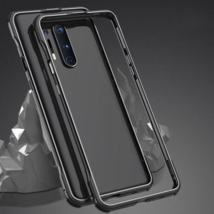 For OnePlus 8 Pro Shockproof Ultra-thin Metal Protective Frame(Black) (OEM)