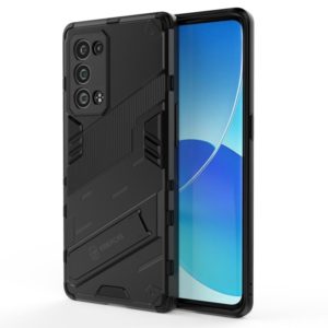 For OPPO Reno6 Pro+ 5G Punk Armor 2 in 1 PC + TPU Shockproof Case with Invisible Holder(Black) (OEM)