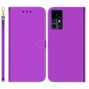 For Infinix Zero X / X Pro Imitated Mirror Surface Horizontal Flip Leather Phone Case(Purple) (OEM)