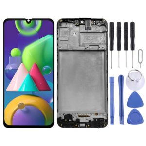 Original LCD Screen for Samsung Galaxy M21 SM-M215 Digitizer Full Assembly With Frame (OEM)