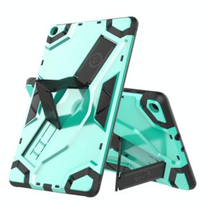 For Samsung Galaxy Tab A 10.1 (2019) T510/T515 Escort Series TPU + PC Shockproof Protective Case with Holder(Mint Green) (OEM)