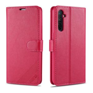 For OPPO K5 AZNS Sheepskin Texture Horizontal Flip Leather Case with Holder & Card Slots & Wallet(Red) (AZNS) (OEM)