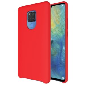 Pure Color Liquid Silicone Case for Huawei Mate 20 X (Red) (OEM)