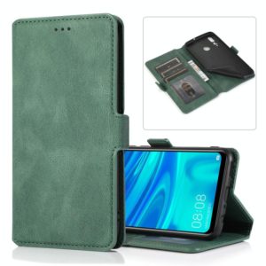 For Huawei Enjoy 9s Retro Magnetic Closing Clasp Horizontal Flip Leather Case with Holder & Card Slots & Photo Frame & Wallet(Green) (OEM)