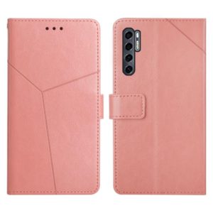 For TCL 20 Pro 5G Y Stitching Horizontal Flip Leather Phone Case(Rose Gold) (OEM)