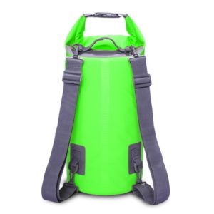 Outdoor Waterproof Dry Dual Shoulder Strap Bag Dry Sack, Capacity: 15L (Green) (OEM)