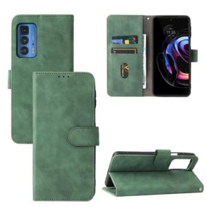 Solid Color Skin Feel Magnetic Buckle Horizontal Flip Calf Texture PU Leather Case with Holder & Card Slots & Wallet For Motorola Moto Edge 20 Pro(Green) (OEM)