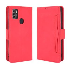 For ZTE Blade A7s 2020 Skin Feel Calf Pattern Horizontal Flip Leather Case with Holder & Card Slots & Photo Frame(Red) (OEM)