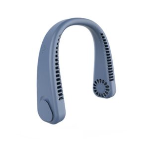 F2 USB Outdoor Portable Hanging Neck Fan(Blue) (OEM)