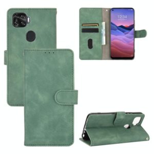 For ZTE A1 ZTG01 Solid Color Skin Feel Magnetic Buckle Horizontal Flip Calf Texture PU Leather Case with Holder & Card Slots & Wallet(Green) (OEM)
