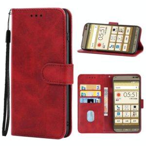 Leather Phone Case For Kyocera Basio 3(Red) (OEM)