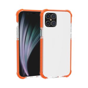 For iPhone 12 / 12 Pro Four-corner Shockproof TPU + Acrylic Protective Case(Orange) (OEM)
