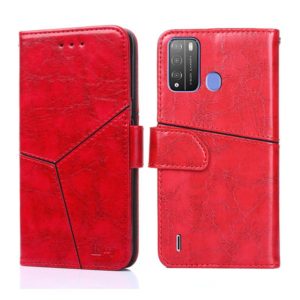 For Itel Vision 1 Pro Geometric Stitching Horizontal Flip Leather Phone Case(Red) (OEM)