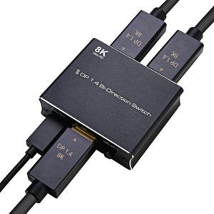 P80 8K Ultra HD DP1.4 Bi-direction Switch(Black) (OEM)