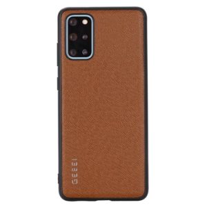 For Galaxy S20 GEBEI Full-coverage Shockproof Leather Protective Case(Brown) (GEBEI) (OEM)