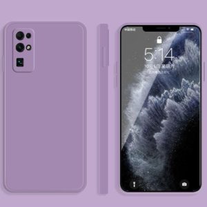 For Honor 30 Solid Color Imitation Liquid Silicone Straight Edge Dropproof Full Coverage Protective Case(Purple) (OEM)