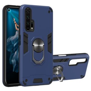 For Huawei Honor 20 / nova 5T 2 in 1 Armour Series PC + TPU Protective Case with Ring Holder(Sapphire Blue) (OEM)
