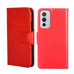 For OnePlus 9RT 5G Crystal Texture Leather Phone Case(Red) (OEM)