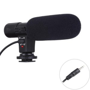 MIC-02 30-18000Hz Rate Sound Clear Stereo Microphone for Smartphone, Cable Length: 28cm (OEM)
