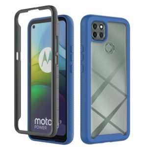 For Motorola Moto G9 Power(2021) Starry Sky Solid Color Series Shockproof PC + TPU Case with PET Film(Royal Blue) (OEM)