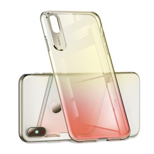 For iPhone XR ROCK Gradient Color PC Protective Case (Red) (ROCK) (OEM)