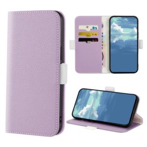 For Nokia G21 Candy Color Litchi Texture Leather Phone Case(Light Purple) (OEM)
