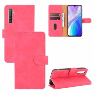 For OPPO Realme XT / X2 / K5 Solid Color Skin Feel Magnetic Buckle Horizontal Flip Calf Texture PU Leather Case with Holder & Card Slots & Wallet(Rose Red) (OEM)