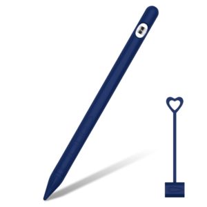 Suitable For Apple Pencil1 Generation StylusTouch Pen Silicone Protective Cover Pen Cap(Navy Blue) (OEM)