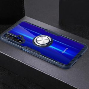 Scratchproof TPU + Acrylic Ring Bracket Protective Case For Huawei Honor 20(Navy Blue) (OEM)