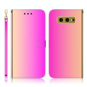 For Galaxy S10e Imitated Mirror Surface Horizontal Flip Leather Case with Holder & Card Slots & Wallet & Lanyard(Gradient Color) (OEM)