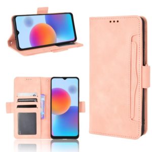For ZTE Blade A52 Skin Feel Calf Pattern Leather Phone Case(Pink) (OEM)