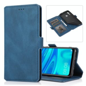 For Huawei Enjoy 9s Retro Magnetic Closing Clasp Horizontal Flip Leather Case with Holder & Card Slots & Photo Frame & Wallet(Navy Blue) (OEM)